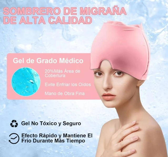 Gorro De Gel Alivio De Migraña Dolor Cab
