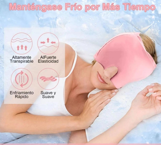 Gorro De Gel Alivio De Migraña Dolor Cab